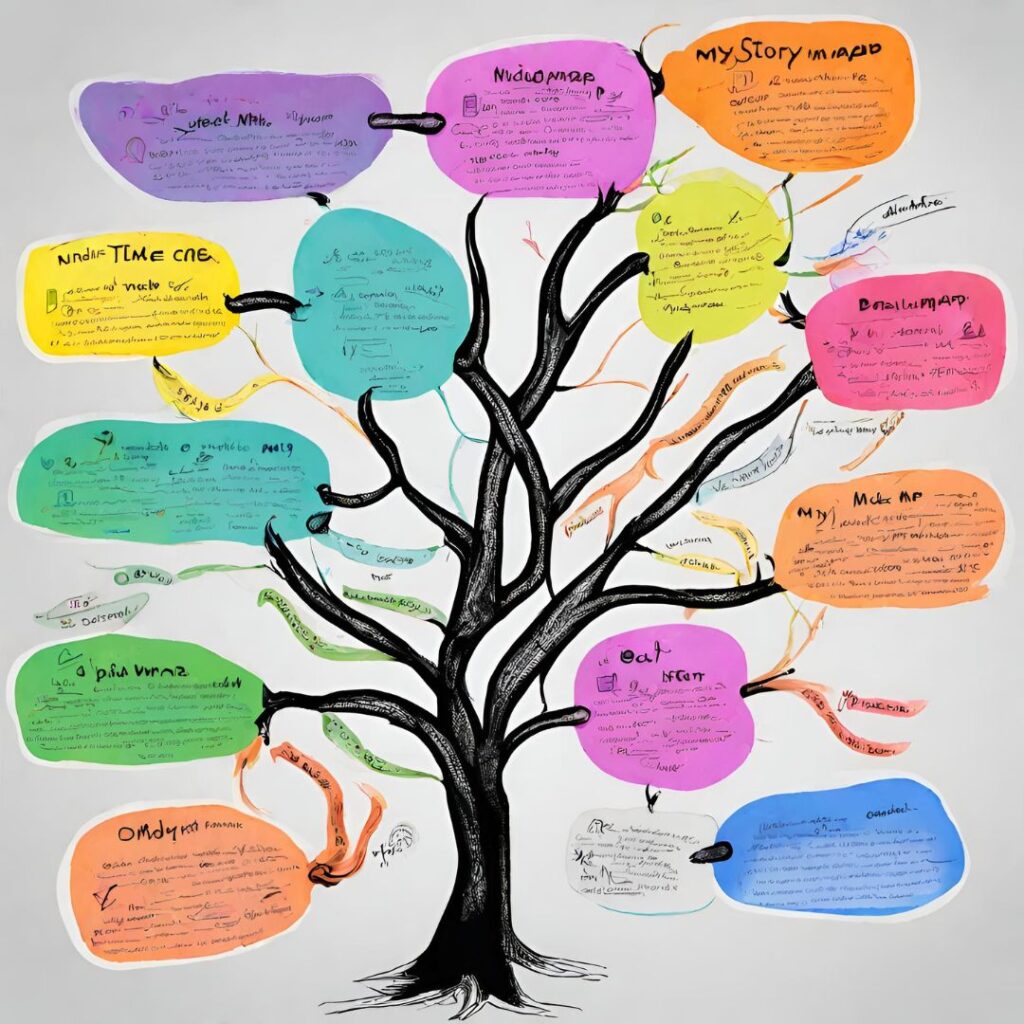 mind map tree with branches