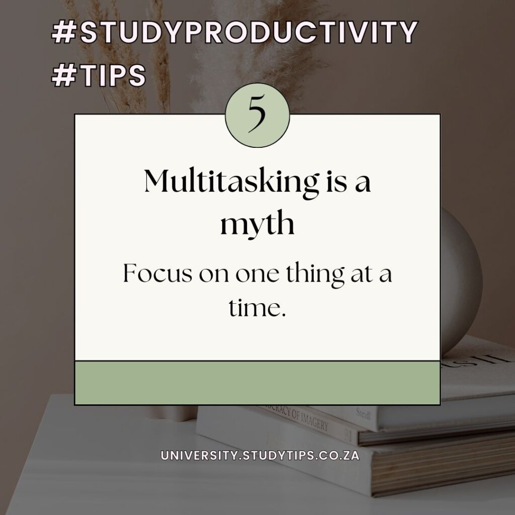 studyproductivity 5 multitasking is a myth